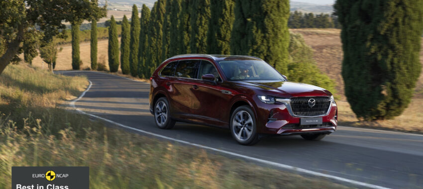 Mazda CX-80 is best in class large SUV volgens EURO NCAP